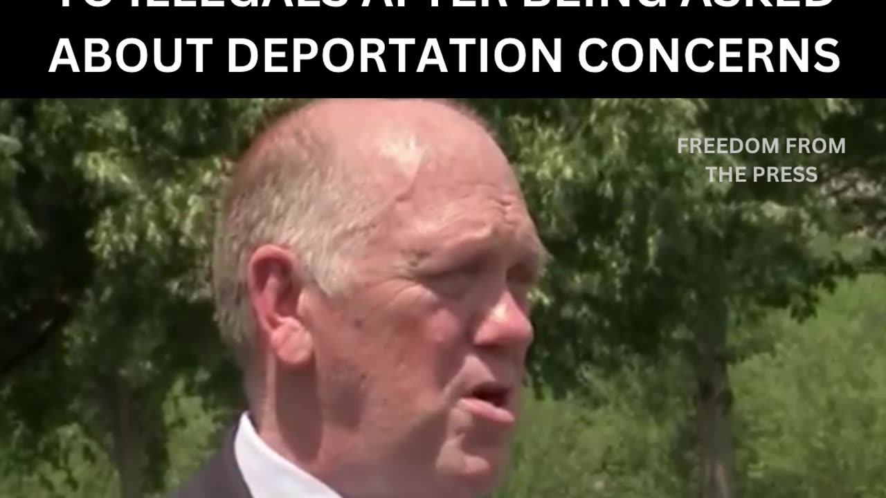 Tom Homan Has Epic Mic Drop Moment When Pressed on Illegal Immigration by Woke Reporter