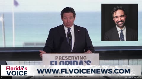 RON DESANTIS on Marxist JIhadist NYC Mayor candidate ZOHRAN MAMDANI: