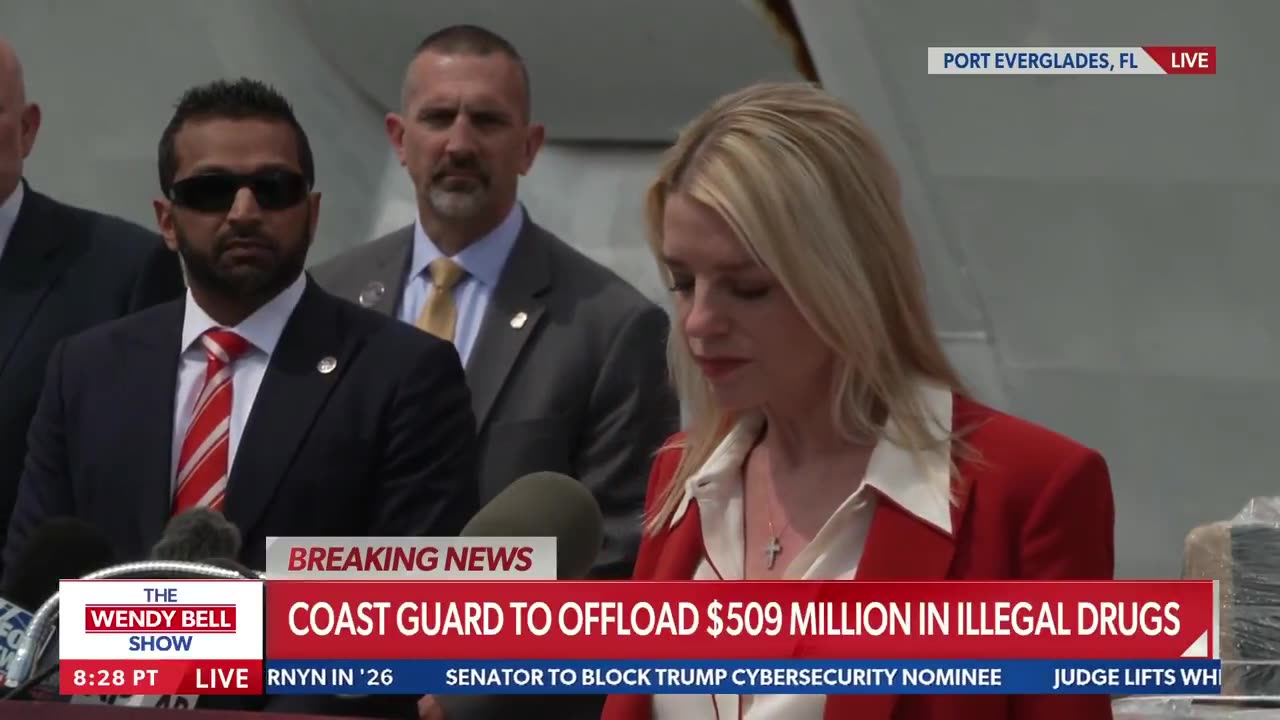 Bondi and Patel Announce Huge Cocaine Bust