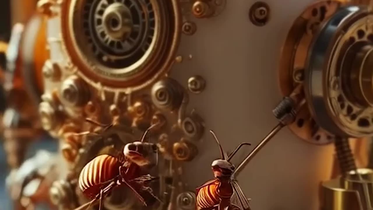 Little Ants are building a house. । Macro Magic AI-Generated Mini Ants