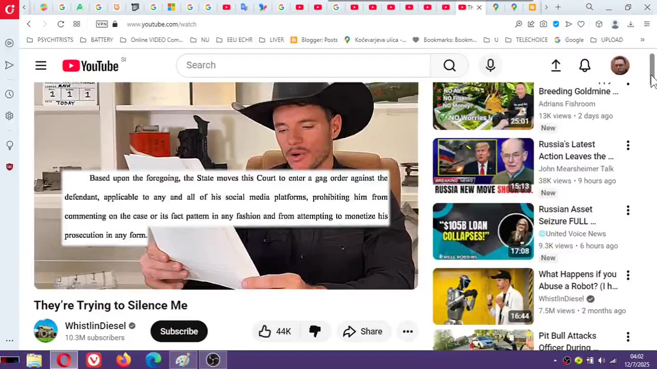 Dec 6th, 2025 I asked father if he knows ex police directors and explained him the consequences