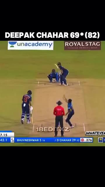 Deepka Chahar Batting Against Srilanka Maiden Fifty