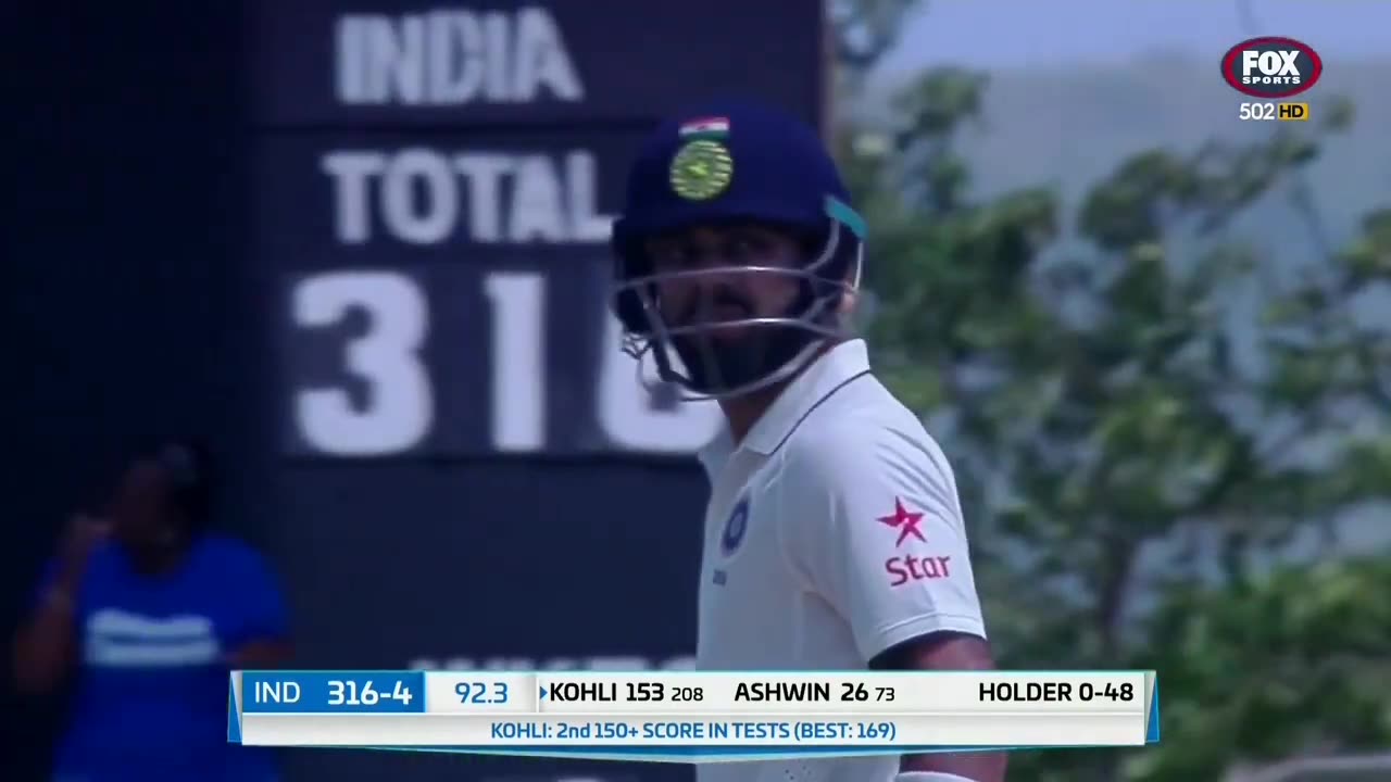 Virat Kohli's 200 (283) vs West Indies