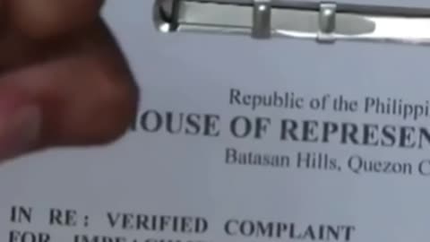 Impeachment Complaint Endorsed By Duterte Youth
