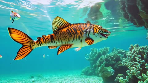 TigerFish 😱 #tiger #fish #tigerfish #dogfish #fyp #viral