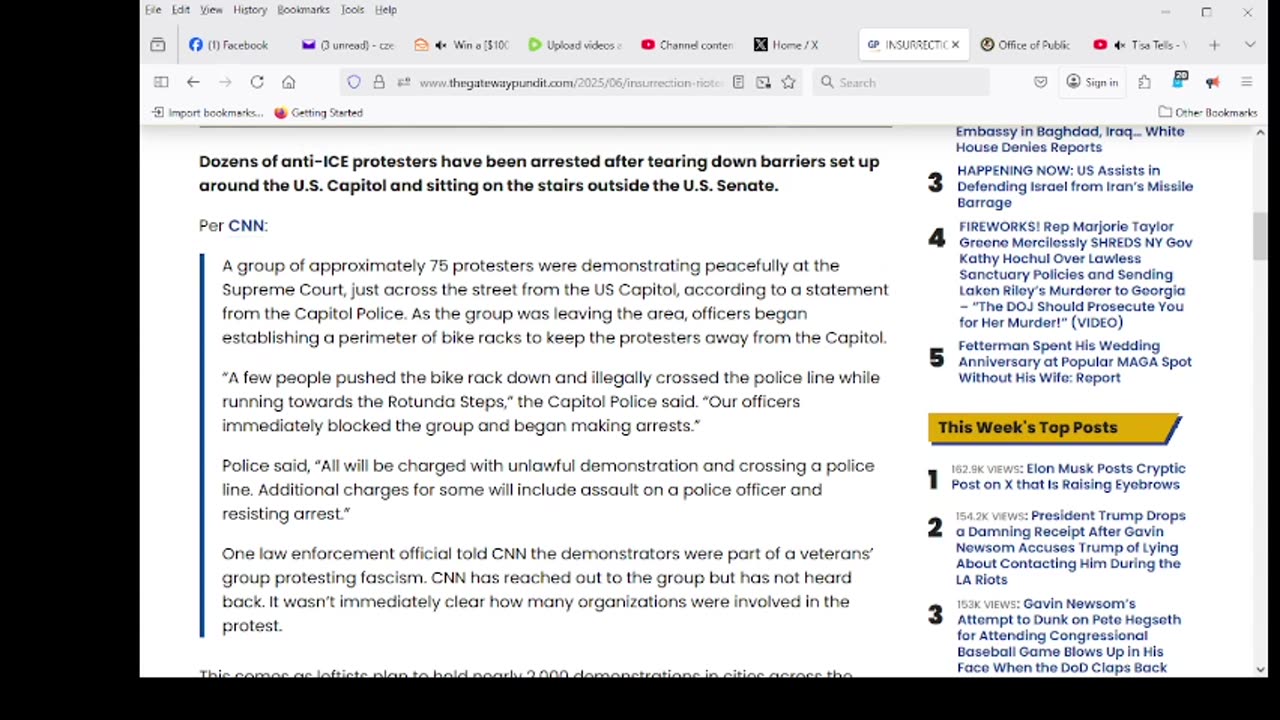 Leftist Mob Breaches US Capitol Barriers