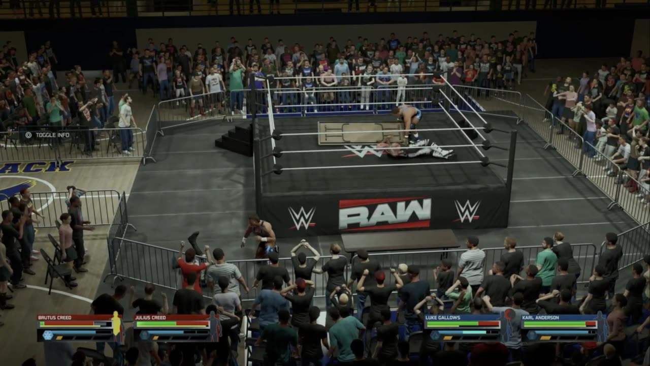WWE My GM 4 Julius Creed and Brutus Creed VS Luke Gallows and Karl Anderson