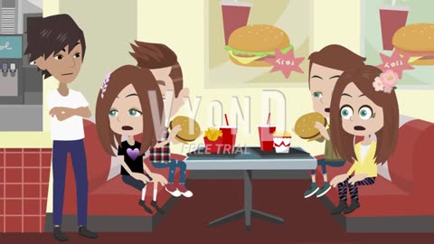 Emily, Aiden, Hannah and Leon misbehave and disrespect their new babysitter and get grounded (Vyond)