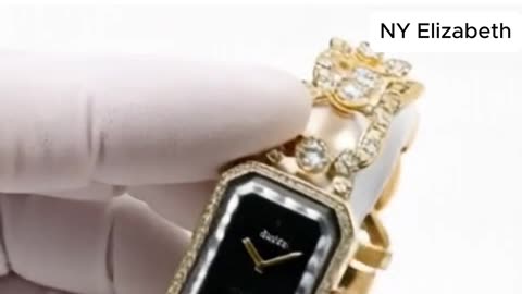 CHANEL PREMIERE BEZEL DIAMOND 750 YG QUARTZ BLACK DIAL LADIES – Timeless Elegance