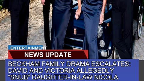 Beckham Family Drama Escalates David and Victoria
