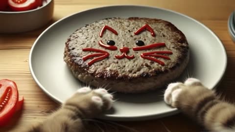 Cat Made a Hamburger?!