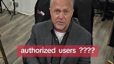 authorized user
