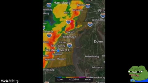 Anyone know what is shooting across the radar over Washington DC?