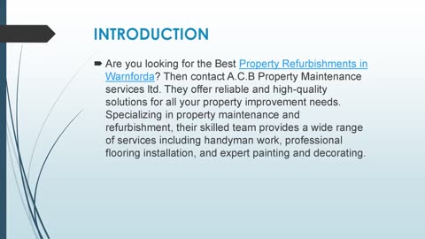 Best Property Refurbishments in Warnforda