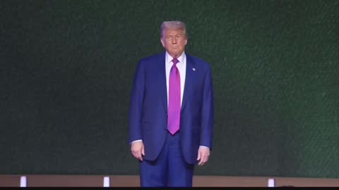Trump has everyone standing: god bless the usa