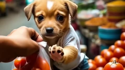 Poor Puppy was made fun by his friends as he did not have money for a swing