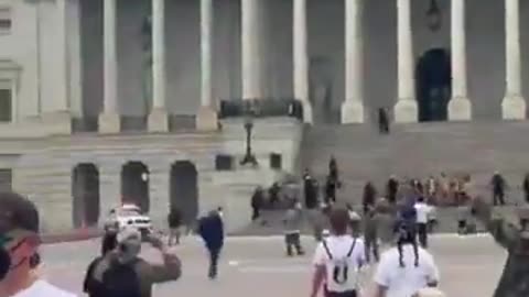 A mob of deranged leftist rioters just broke through the barricades at the Capitol.