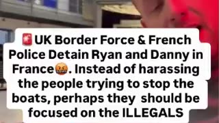 UK border farce, who literally aide the invasion of Britain, detained patriots Danny and Ryan