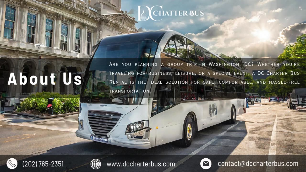 DC Charter Bus Rental – Safe, Comfortable & Hassle-Free Travel