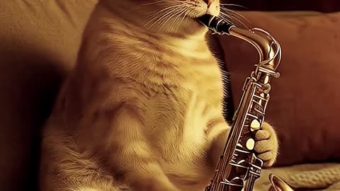 #ia #saxophone #cat #cover #animation #ai #funny #emotional #pets