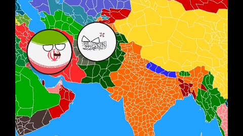 Country ball fight \ Iran vs Israel fight \