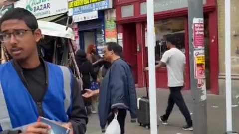 In London, Quran is being given away in English, while Christian preachers are being