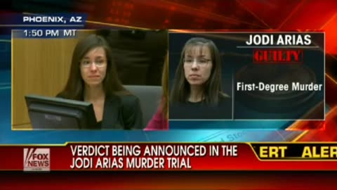 As the guilty judgment is read, observe Jodi Arias's response.
