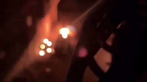 Documenting the moment Israeli drones dropped incendiary bombs on north of Gaza City.