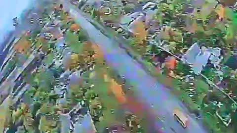 Video from Russian FPV drone that attacked a minibus with people on the Sumy-Bilopillya highway