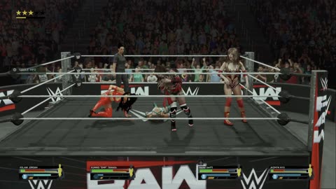 wwe 2k25 258 universe Kelani Jordan VS Kumiko EMP Tanaka VS Taylor Swift VS Jazmyn Nyx