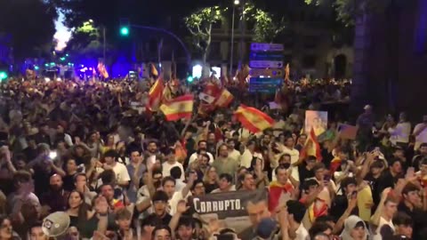 🚨🇪🇸 BREAKING: Protests explode across Spain as people rise against the far-left socialist PM.