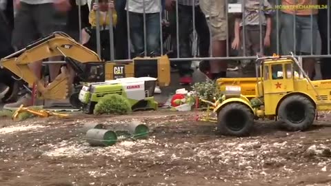 Tractors and RC Trucks work hard over the Limit