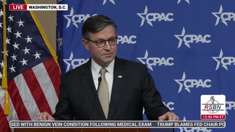 WATCH: Speaker Mike Johnson Delivers Remarks at CPAC Summit Against Human Trafficking - 7/23/25