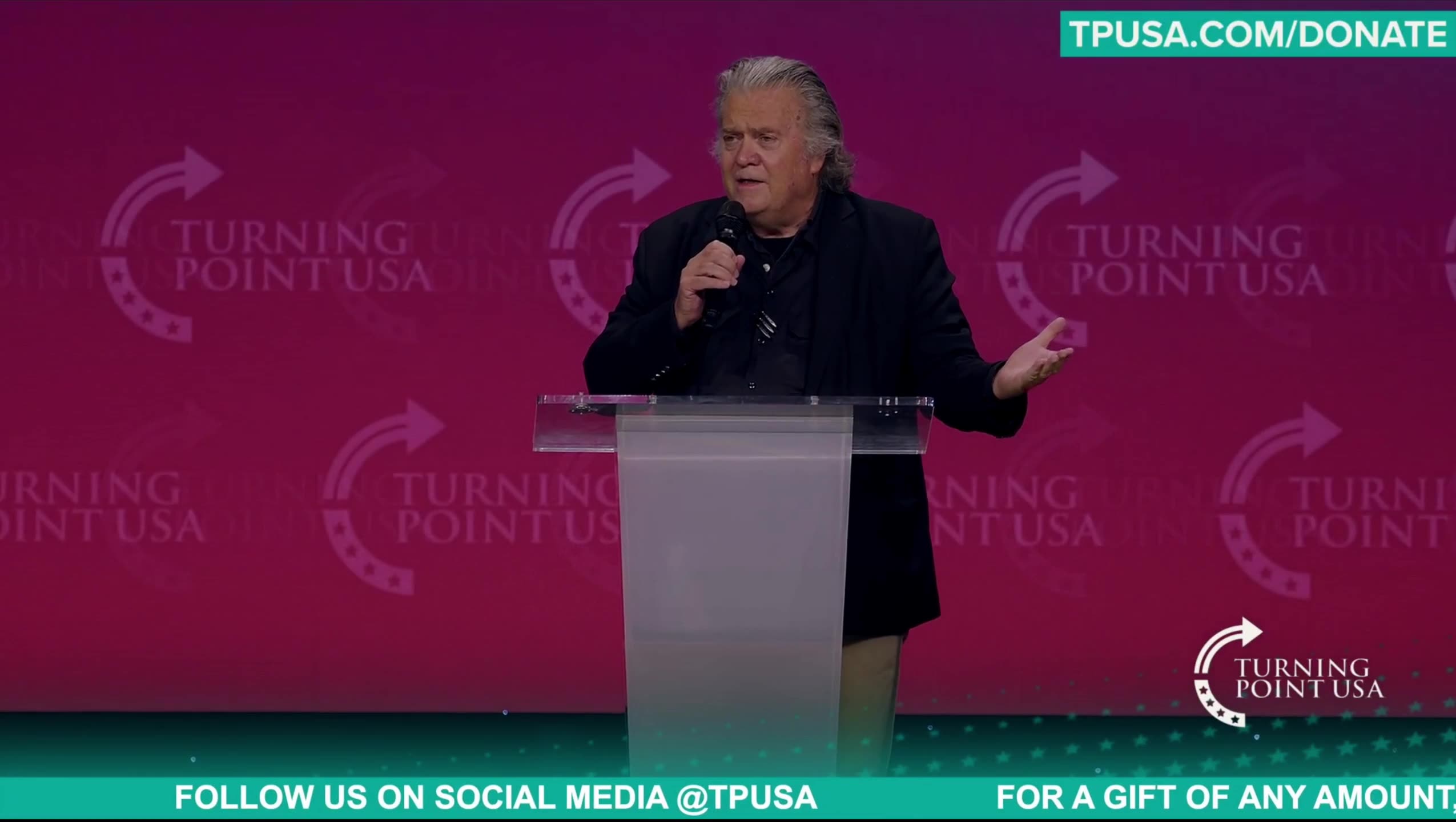 Steve Bannon ⚡Full Speech TPUSA SAS 2025