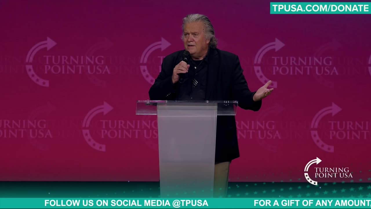 Steve Bannon ⚡Full Speech TPUSA SAS 2025
