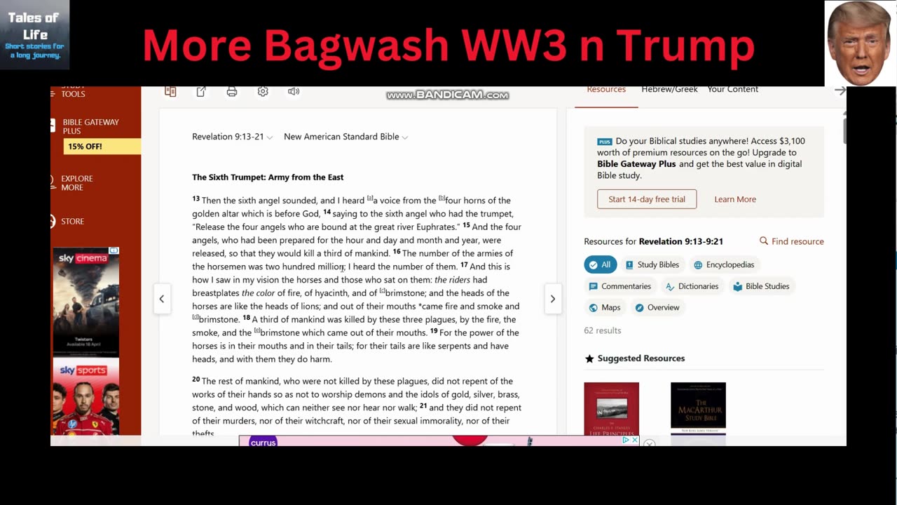 More Bagwash WW3 n Trump