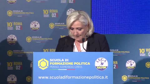 🔴 Matteo Salvini e Marine Le Pen alla "Scuola di formazione politica della Lega" (Roma 11.05.2025)