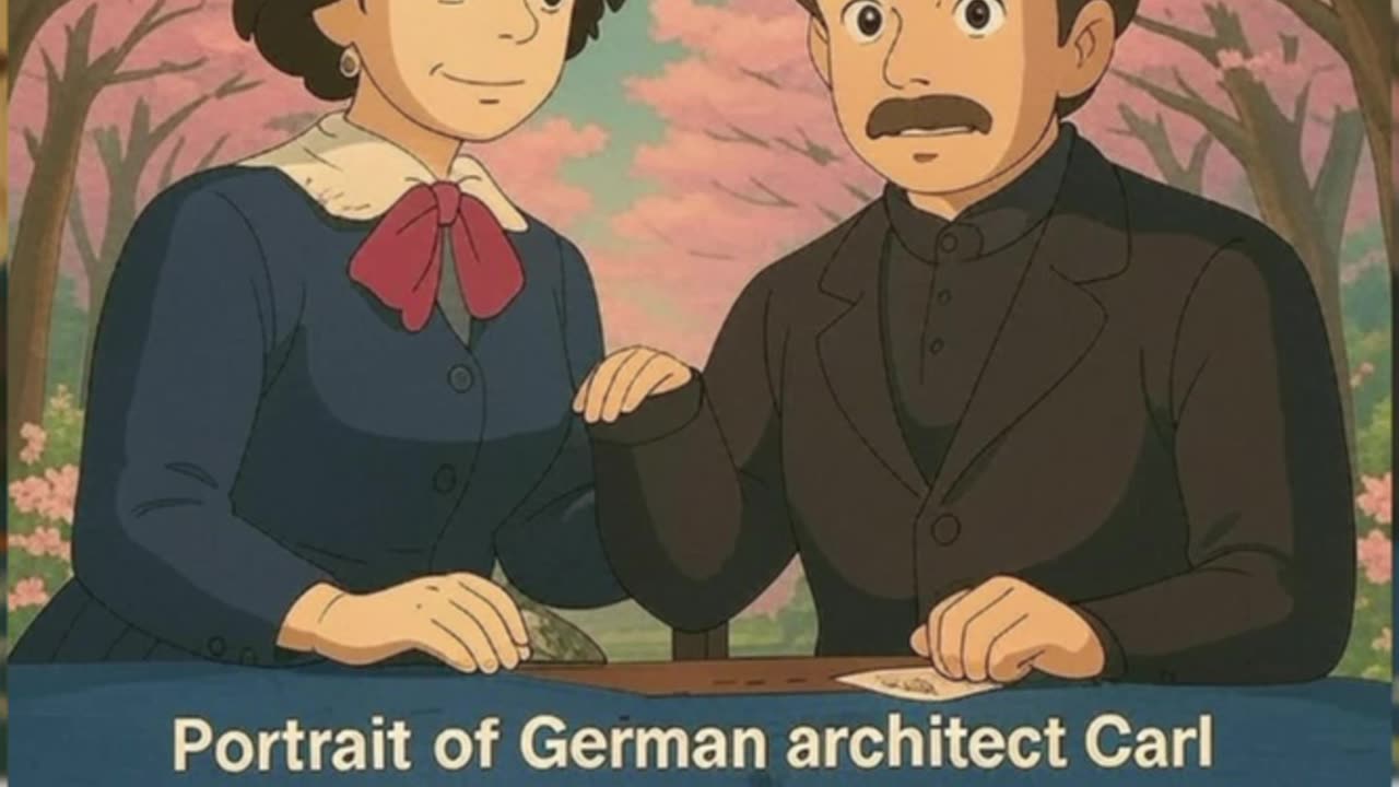 Portrait Of German Architect Carl Weber And His Wife