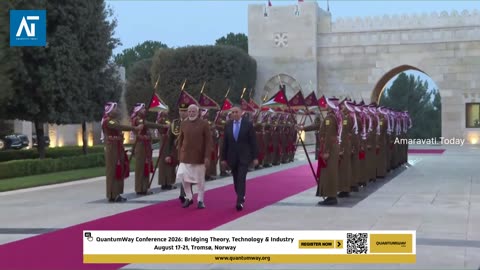PM Modi Meets King Abdullah II in Jordan | 75 Years of India–Jordan Ties | Amaravati Today