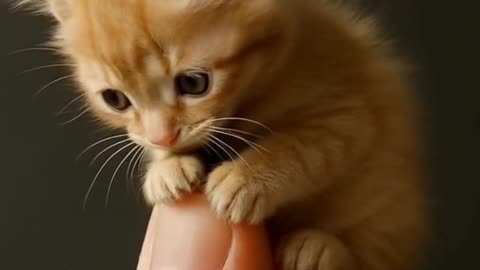 Whiskers of Warmth A Tiny Kitten's Tender Moment