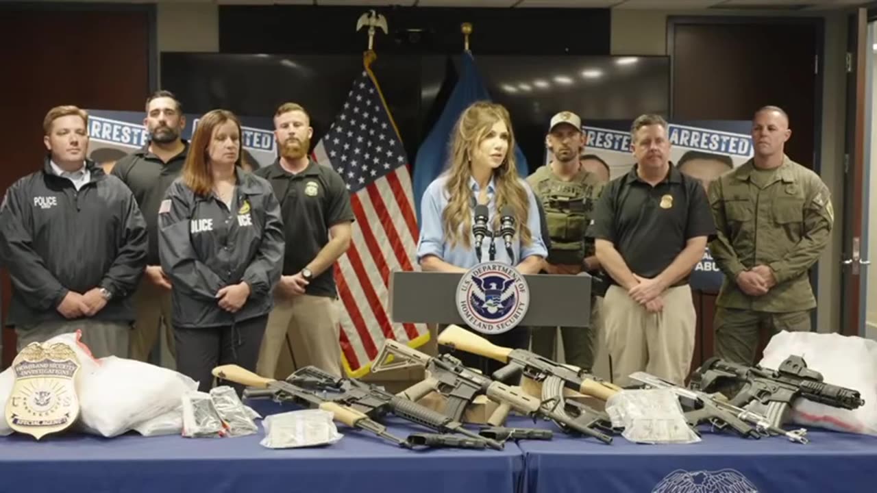 Homeland Secretary Kristi Noem holds press conference in Tampa | full video
