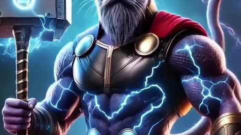 Thunderous God of Destruction: Beerus Meets the Power of Mjolnir!