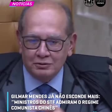 🚨Gilmar Mendes exalta o regime chinês durante o julgamento da “regulação” das redes .