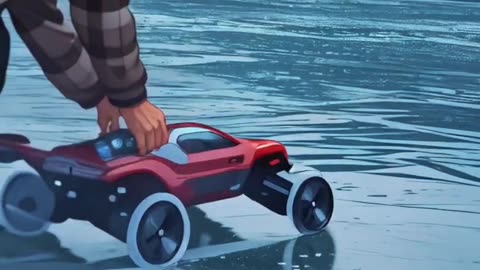 RC Ice Cutter Car vs Frozen Lake - You Won’t Believe What Happens!