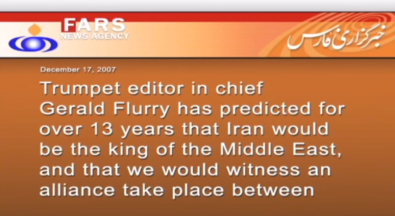Egypt & Iran Alliance Prophesied ~ THE KEY OF DAVID with Gerald Flurry