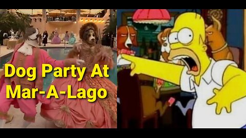Simpsons Predicted It AGAIN! Dogs Playing Poker Comes True at Trump's Mar-a-Lago Furry Gala
