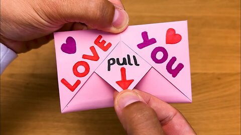 The BEST DIY Surprise Card EVER!-Origami 4D