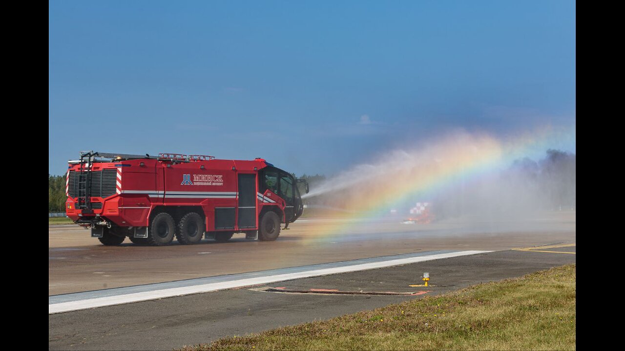 A training exercise on search and rescue support for flights was held at Minsk National Airport