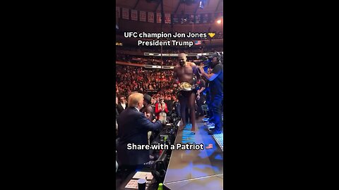 UFC champion Jon Jones and President Trump