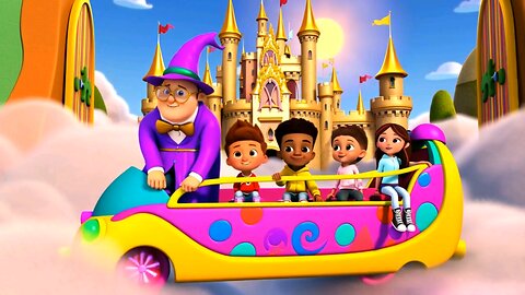 Magical Bus Adventure | Flying Fun with surprises | Nursery Rhyme and Kids Song